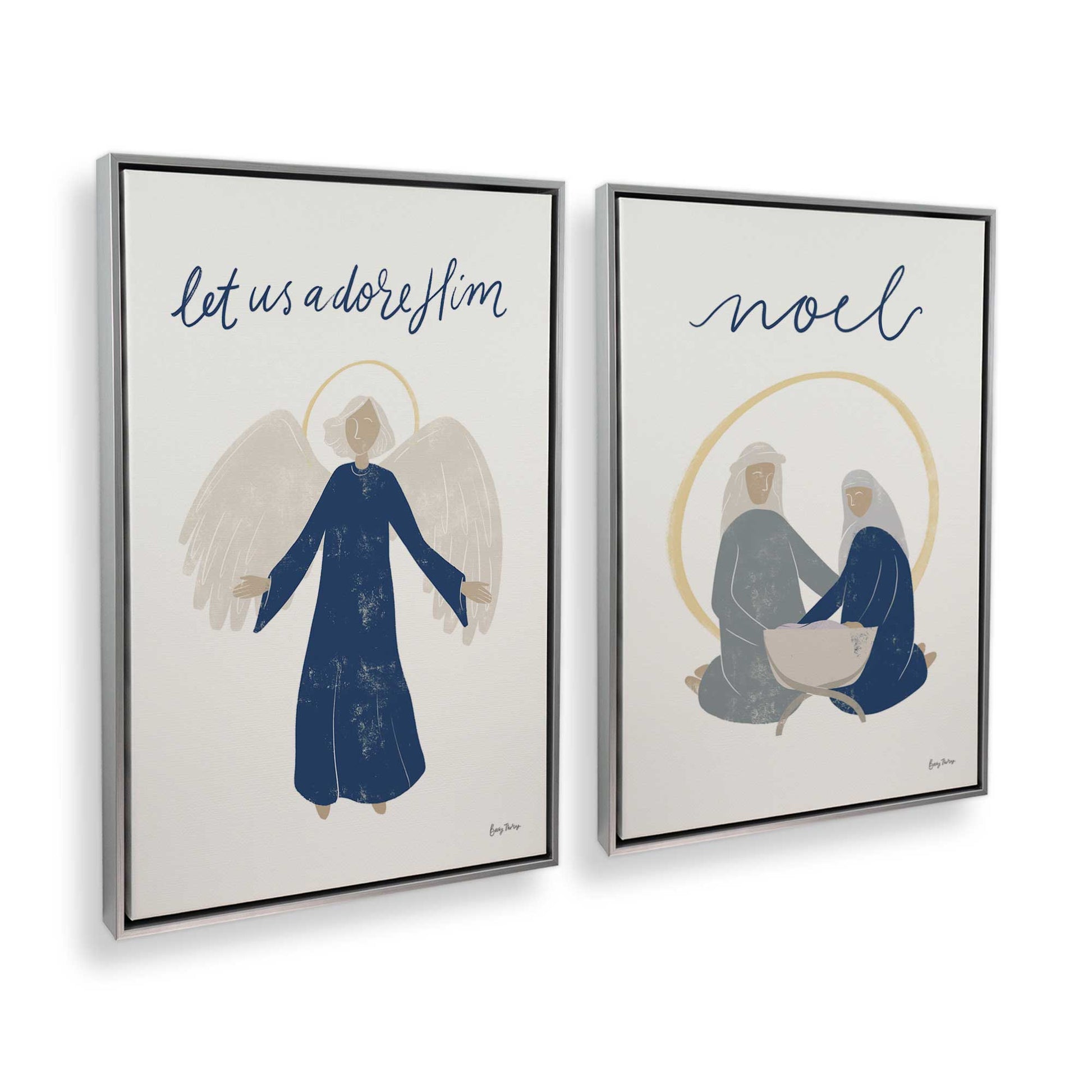 [Color:Polished Chrome], Picture of art in a Polished Chrome frame at an angle