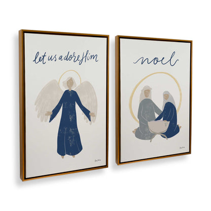 [Color:Polished Gold], Picture of art in a Polished Gold frame at an angle