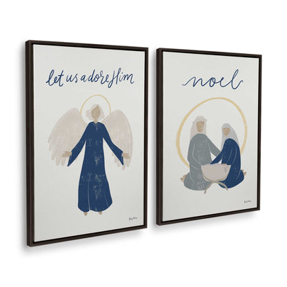 [Color:Espresso], Picture of art in a Espresso frame at an angle