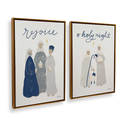 [Color:Polished Gold], Picture of art in a Polished Gold frame at an angle