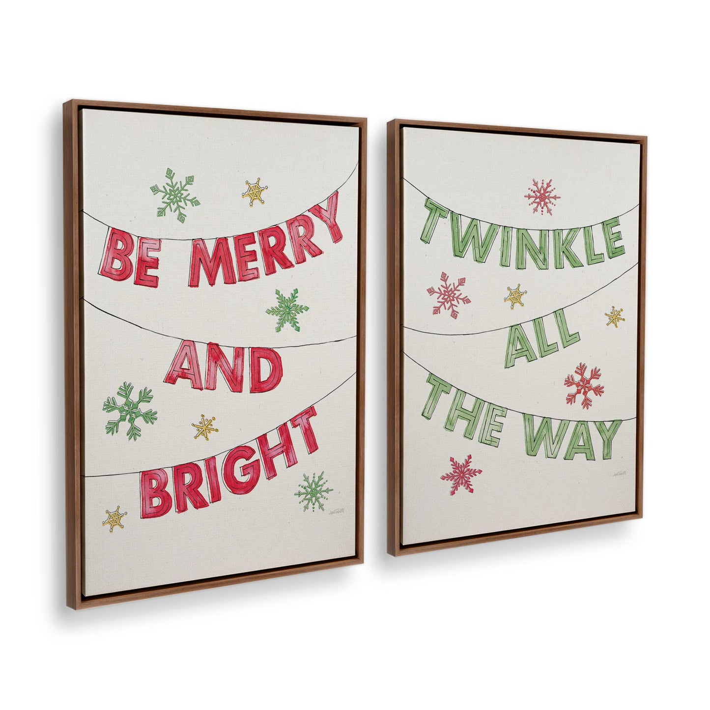 [Color:Walnut], Picture of art in a Walnut frame at an angle