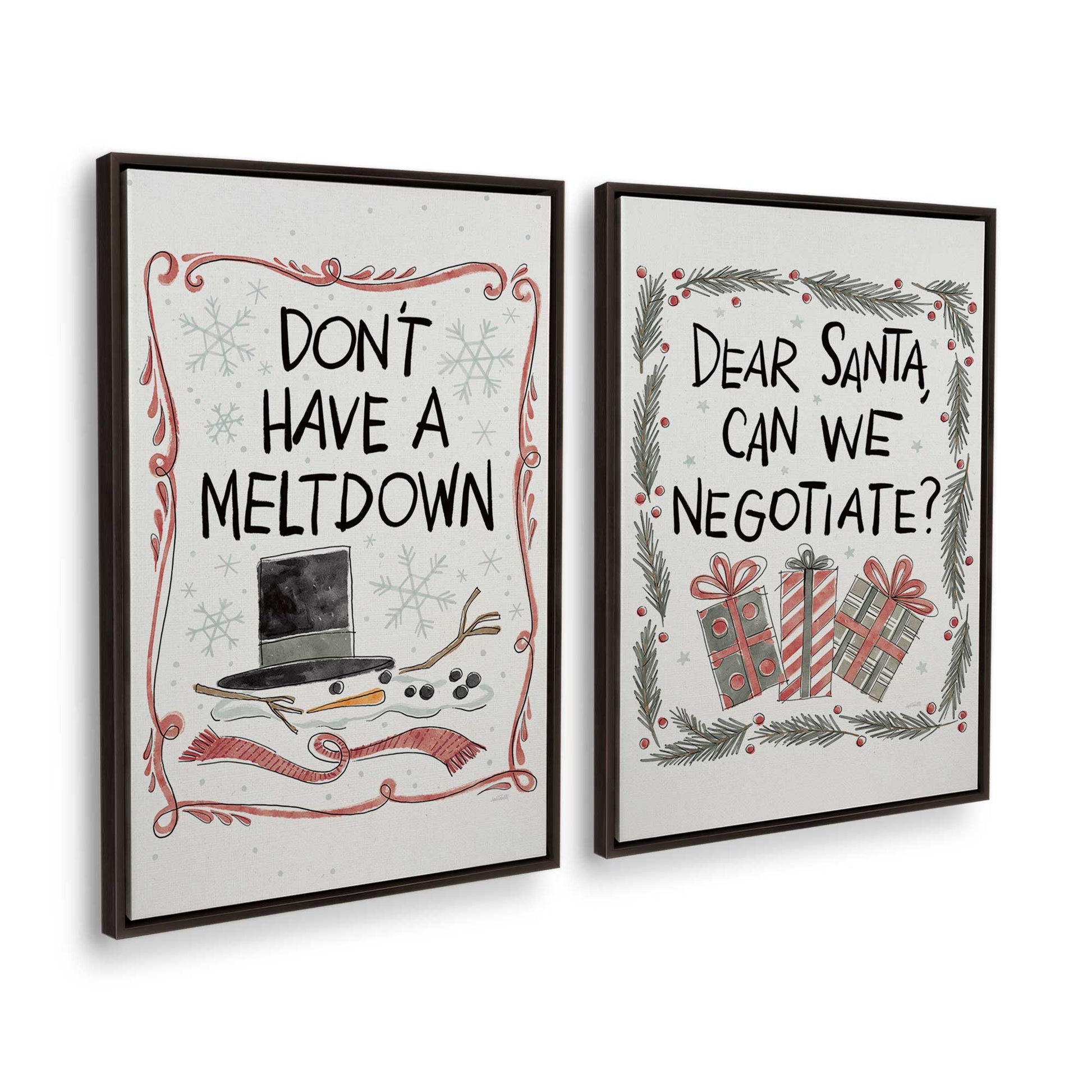 [Color:Espresso], Picture of art in a Espresso frame at an angle