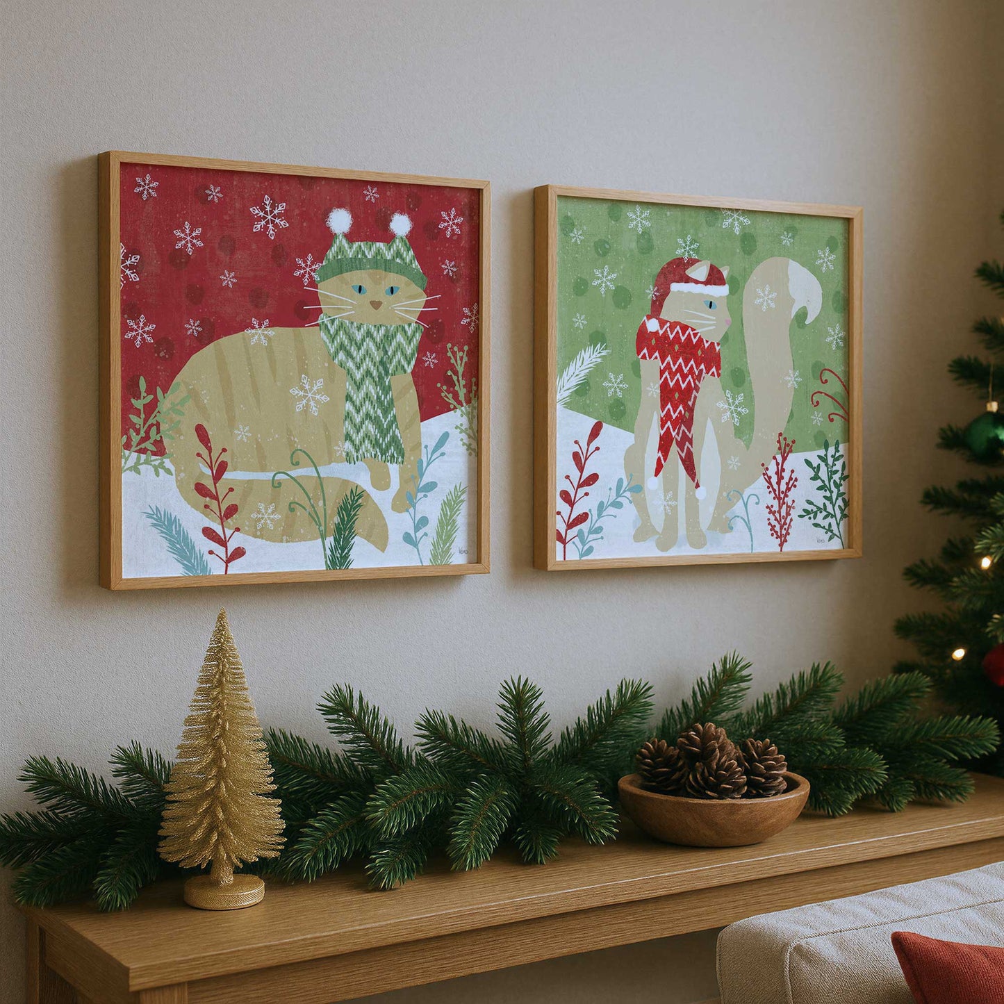 [Color:Walnut], Picture of art in a Walnut frame