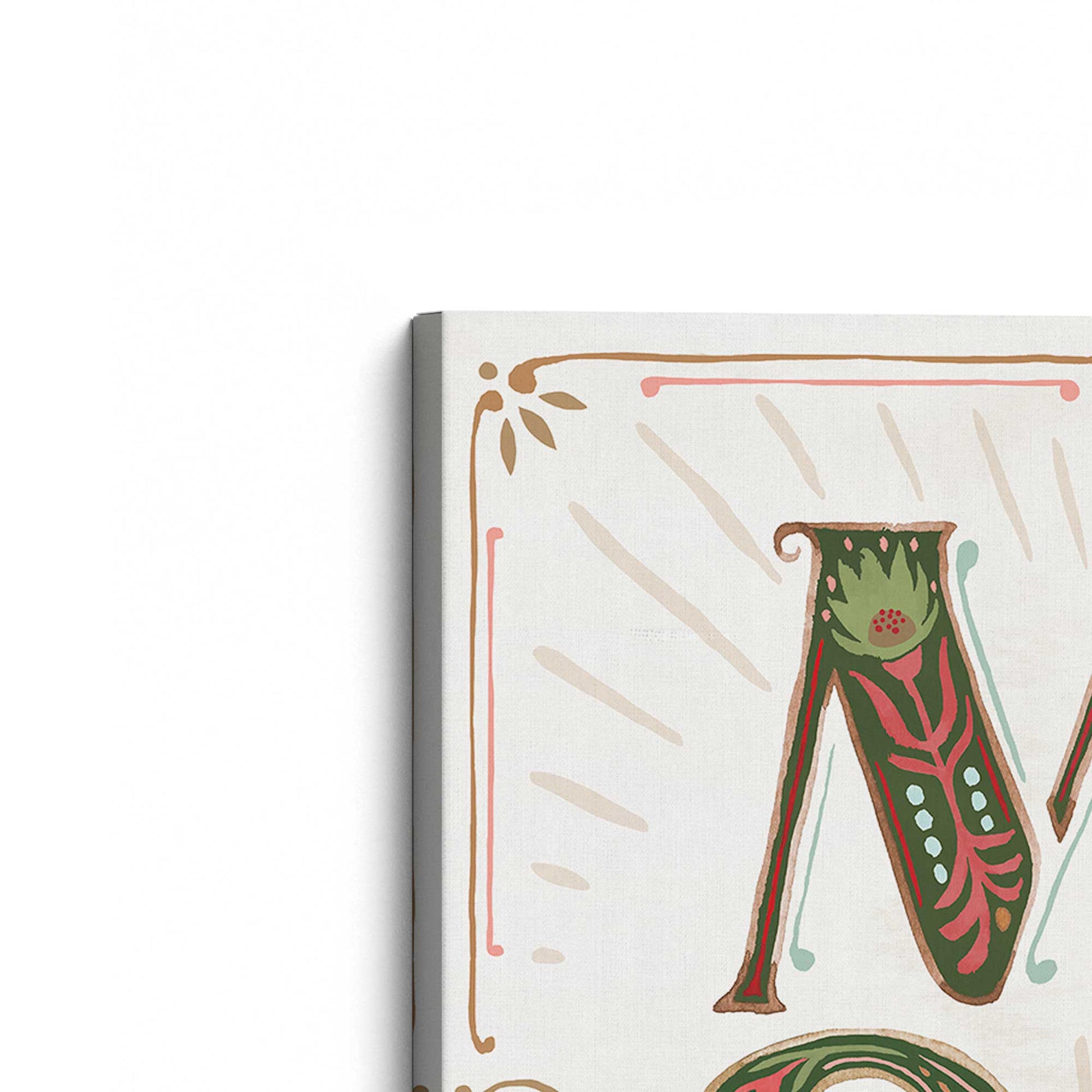 [Color:Stretched Canvas], Picture of art at an angle