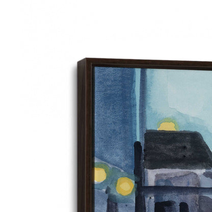 [Color:Espresso], Picture of art in an Espresso frame at an angle