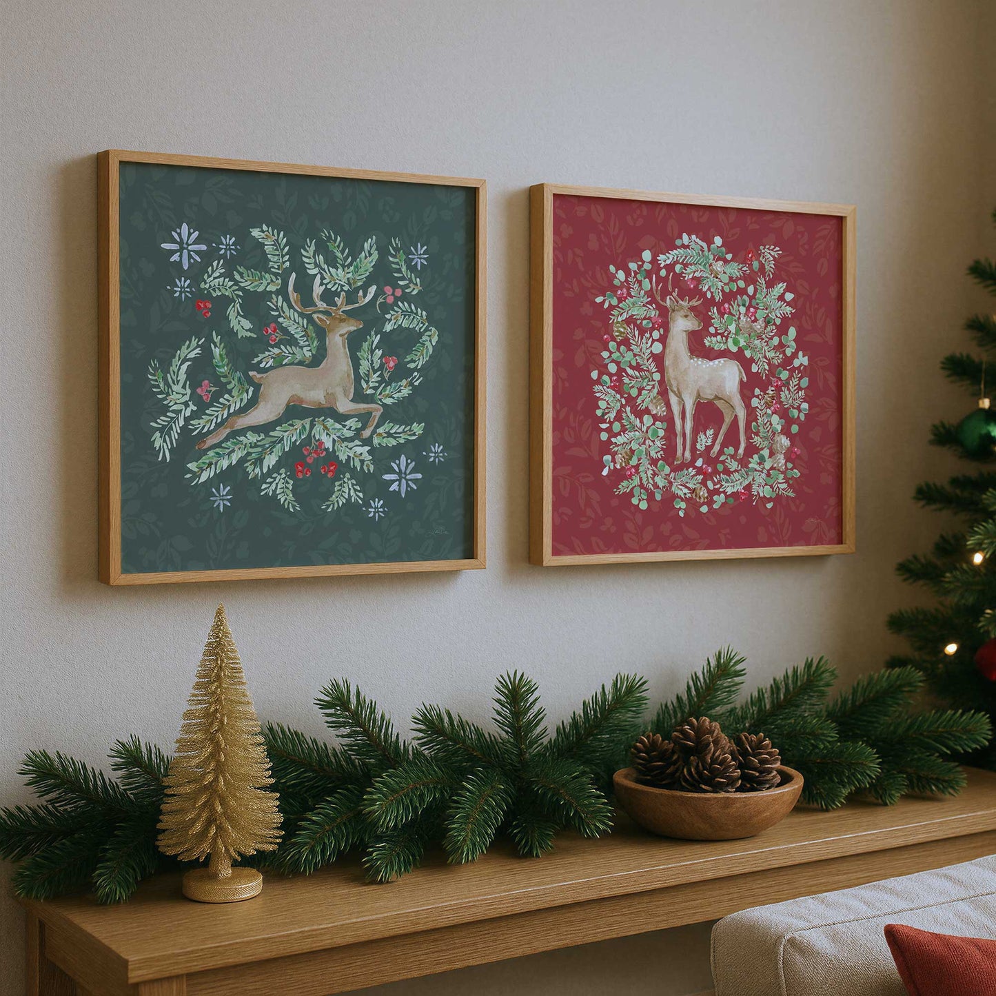 [Color:American Maple], Picture of art in an American Maple frame