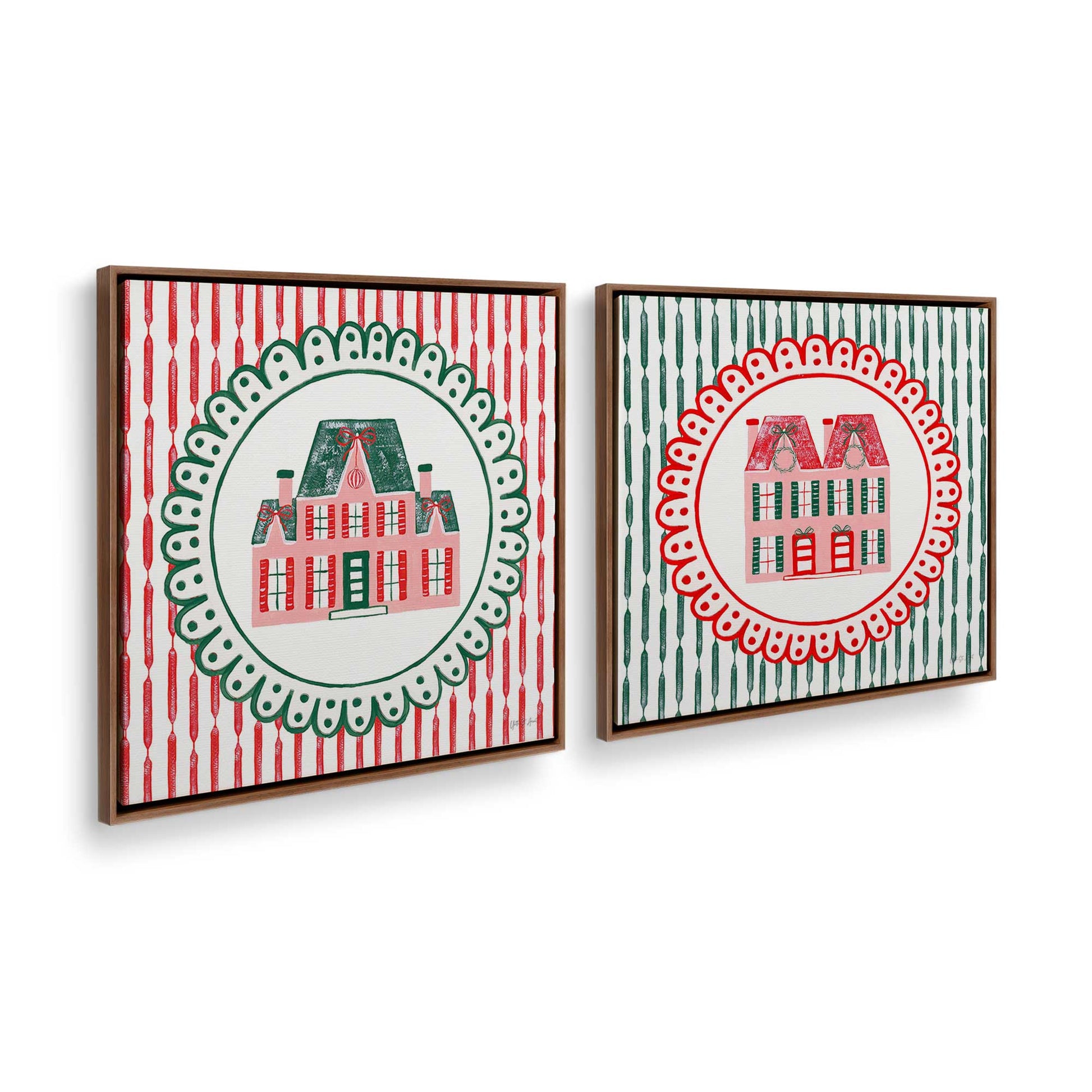 [Color:Walnut], Picture of the corner of the art