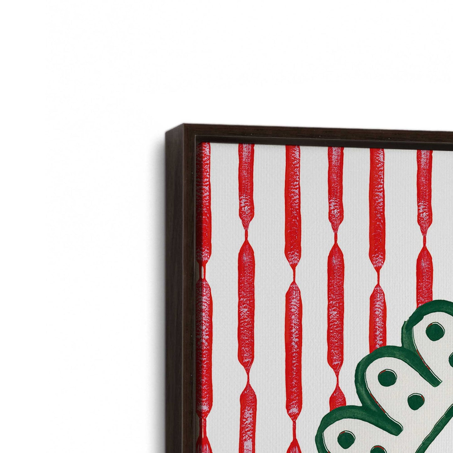 [Color:Espresso], Picture of art in an Espresso frame at an angle