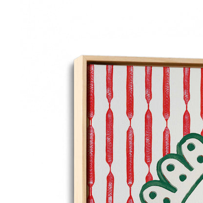 [Color:American Maple], Picture of art in an American Maple frame at an angle