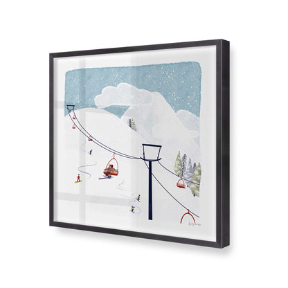 [Color:Weathered Zinc], Picture of art in a Weathered Zinc frame at an angle