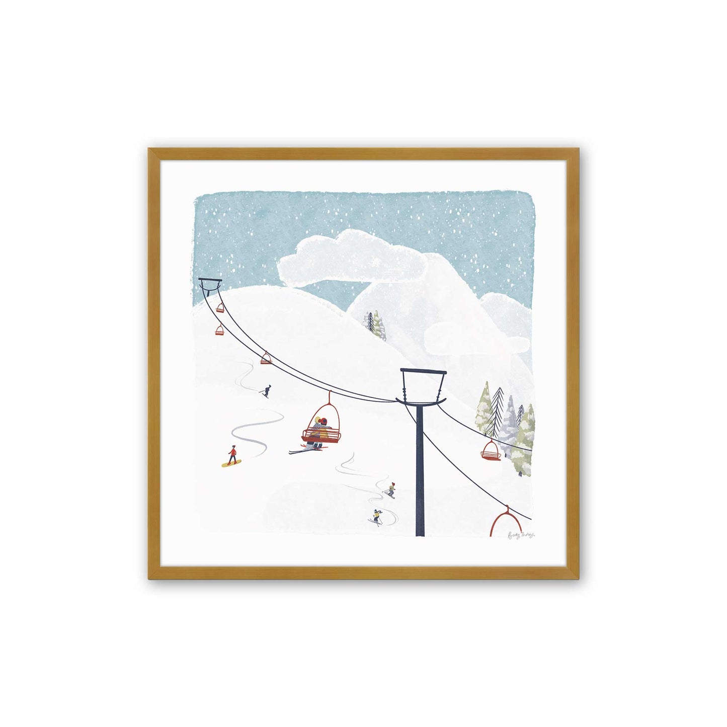 [Color:Polished Gold], Picture of art in a Polished Gold frame