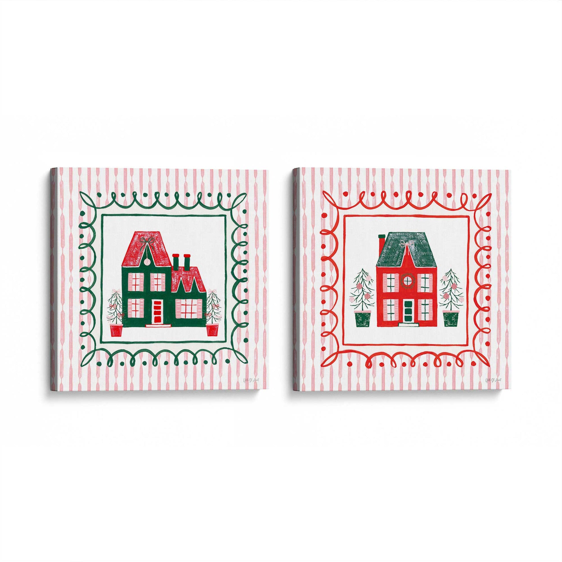 [Color:Stretched Canvas], Picture of the corner of the art