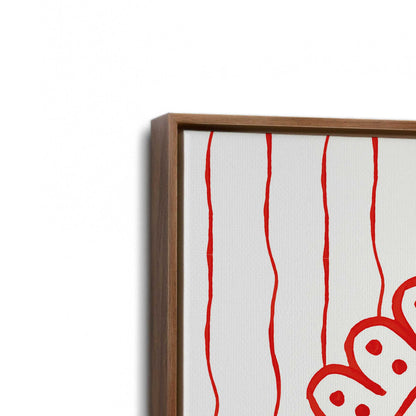 [Color:Walnut], Picture of art in a Walnut frame at an angle