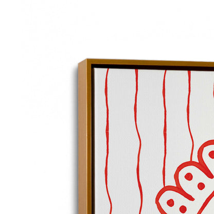 [Color:Polished Gold], Picture of art in a Polished Gold frame at an angle