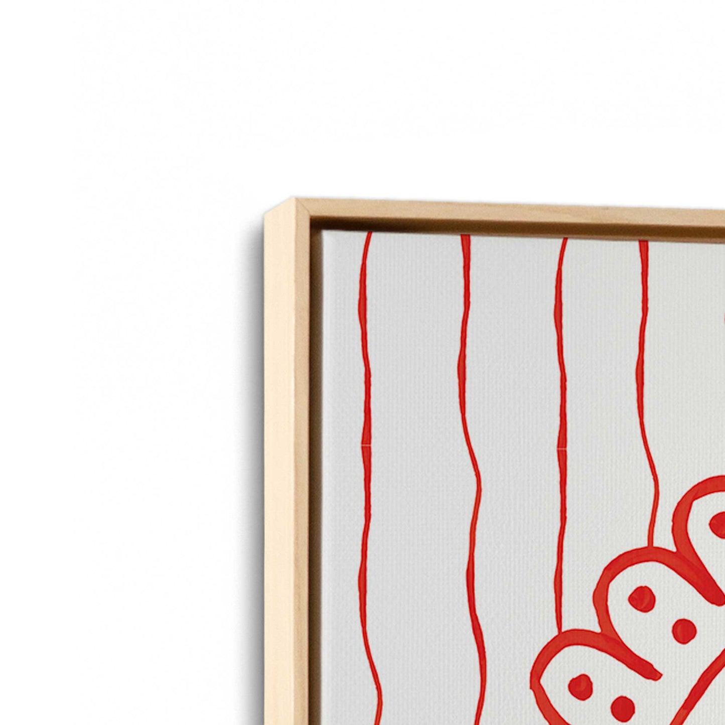 [Color:American Maple], Picture of art in an American Maple frame at an angle