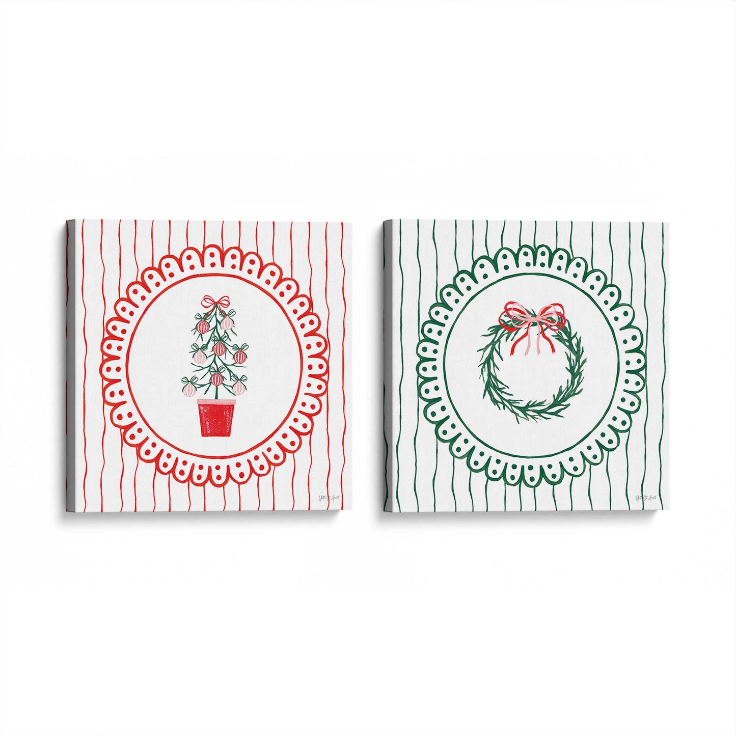 [Color:Stretched Canvas], Picture of the corner of the art