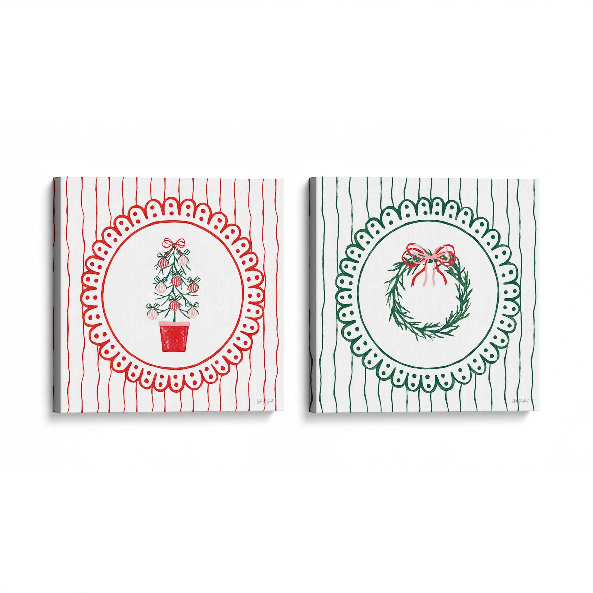 [Color:Stretched Canvas], Picture of the corner of the art