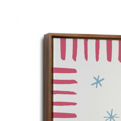 [Color:Walnut], Picture of art in a Walnut frame at an angle