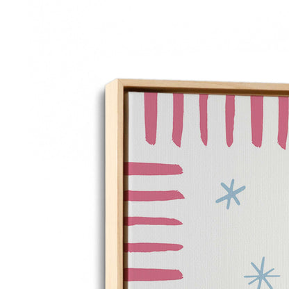 [Color:American Maple], Picture of art in an American Maple frame at an angle