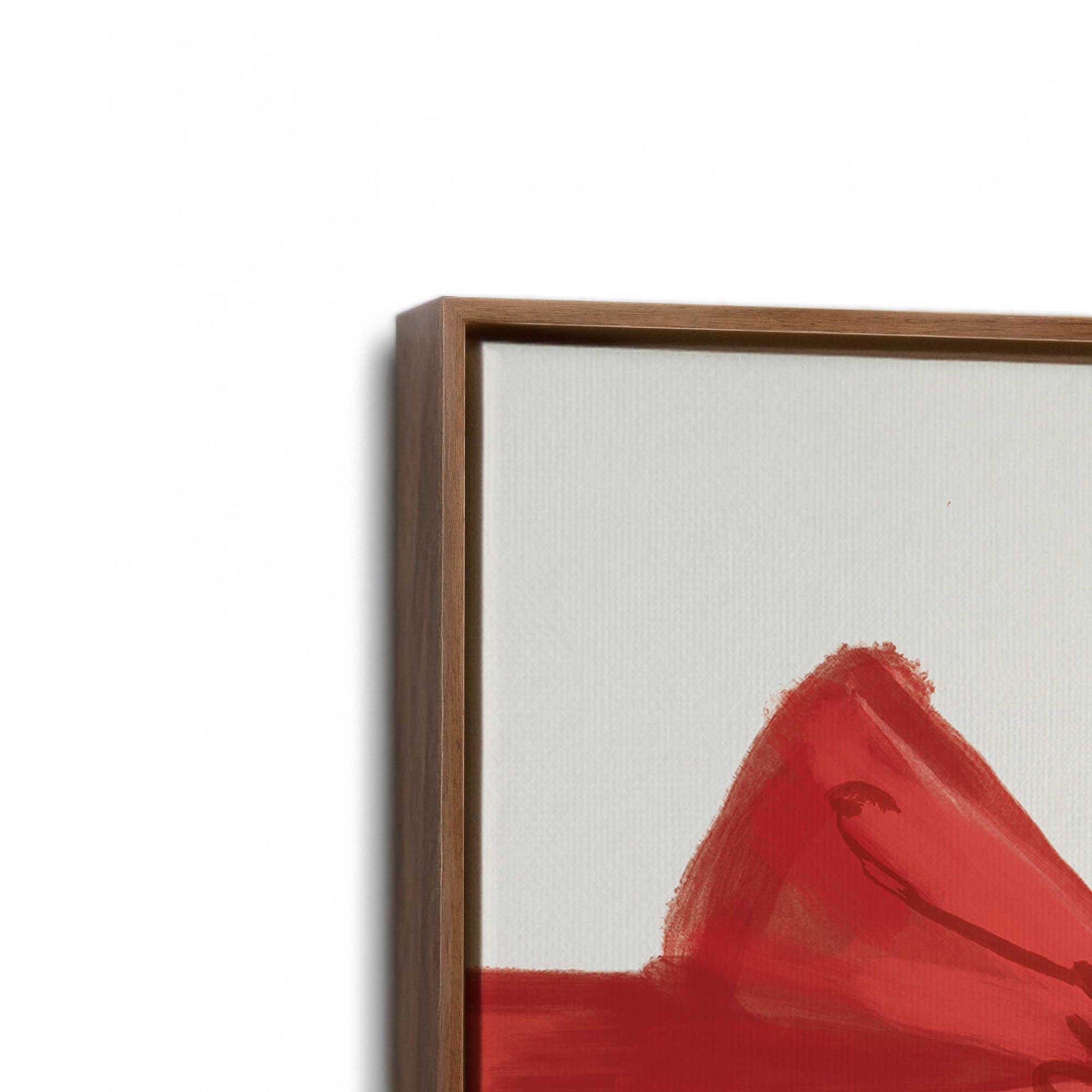 [Color:Walnut], Picture of art in a Walnut frame at an angle