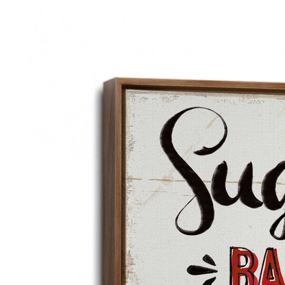 [Color:Walnut], Picture of art in a Walnut frame at an angle