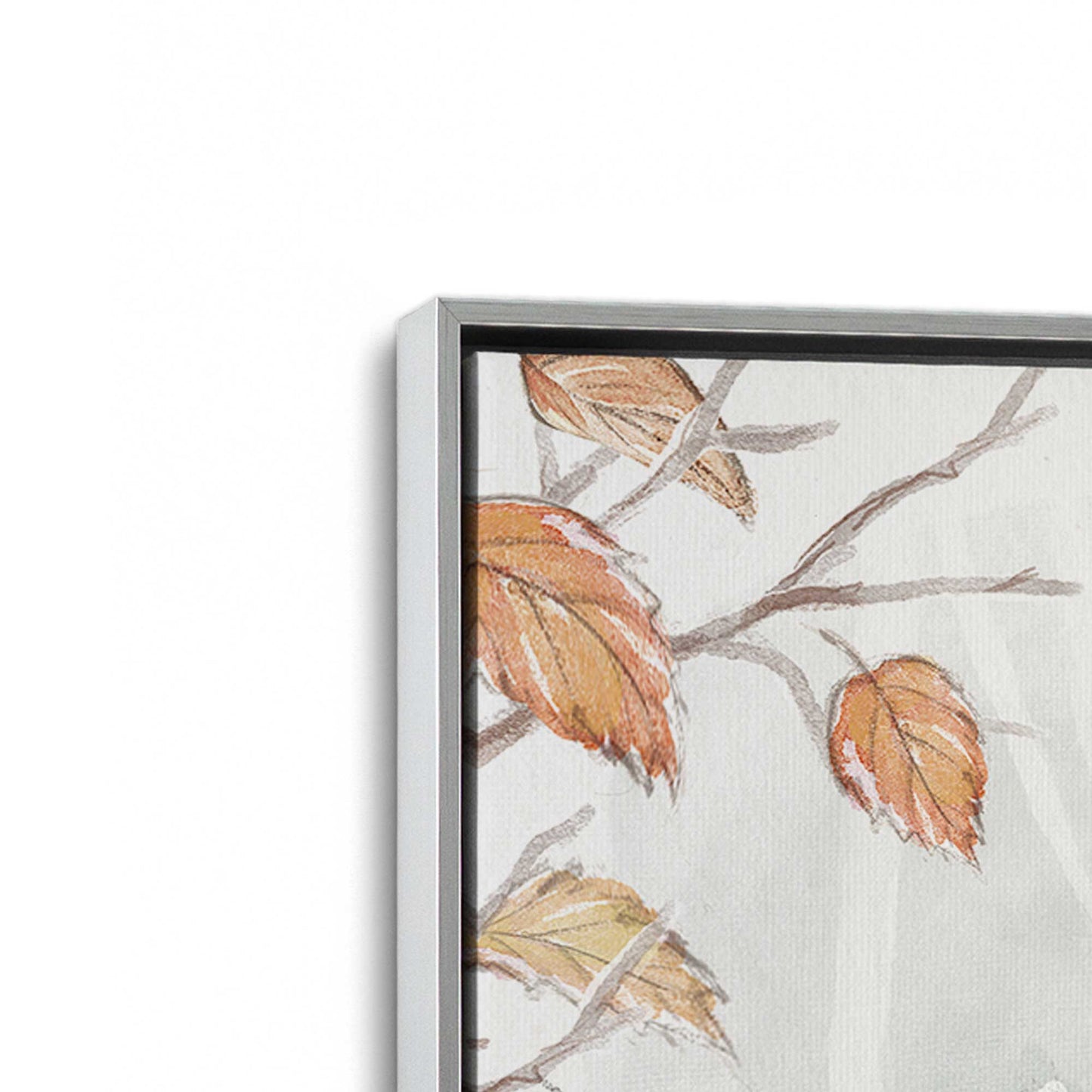 [Color:Polished Chrome], Picture of art in a Polished Chrome frame at an angle