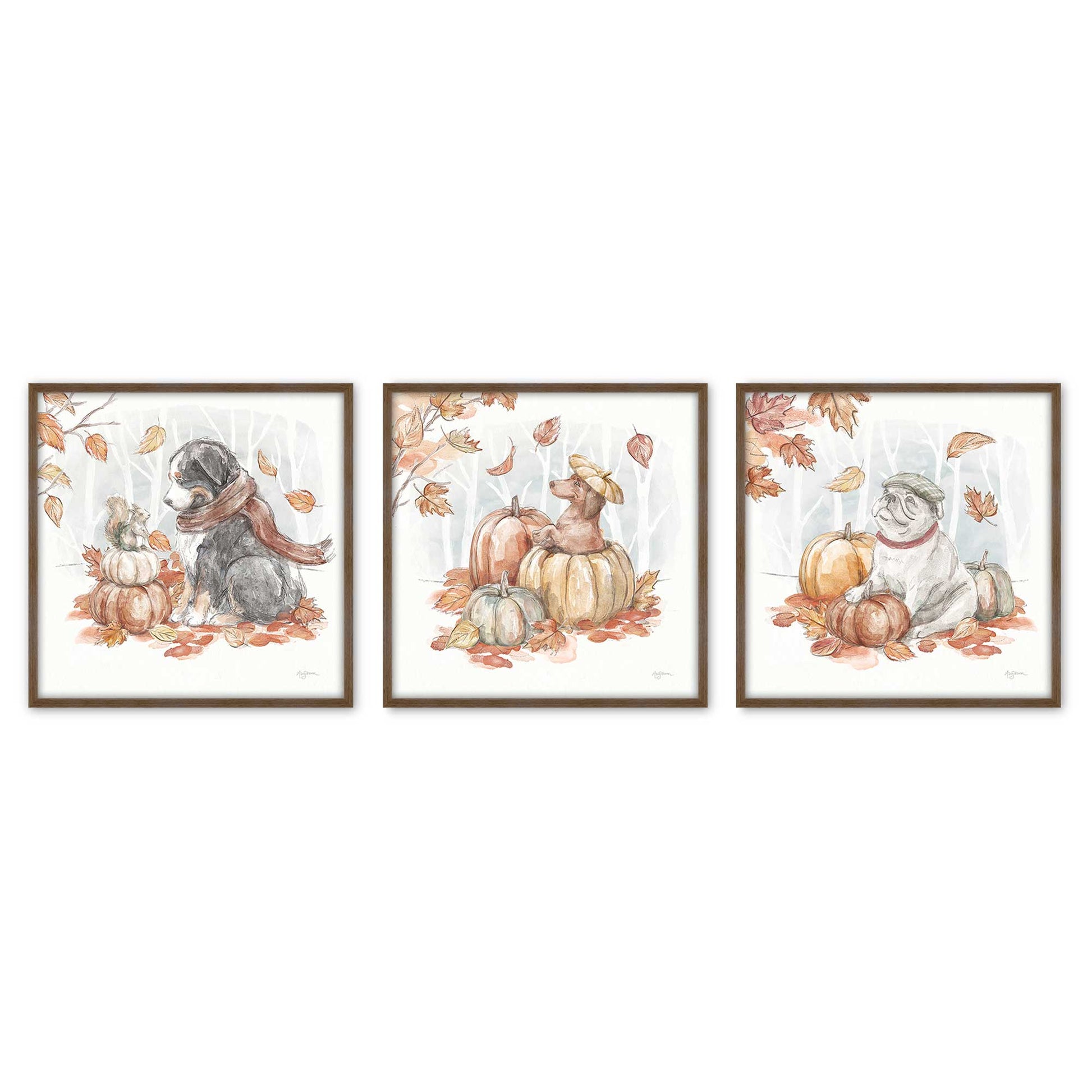 [Color:Walnut], Picture of art in a Walnut frame