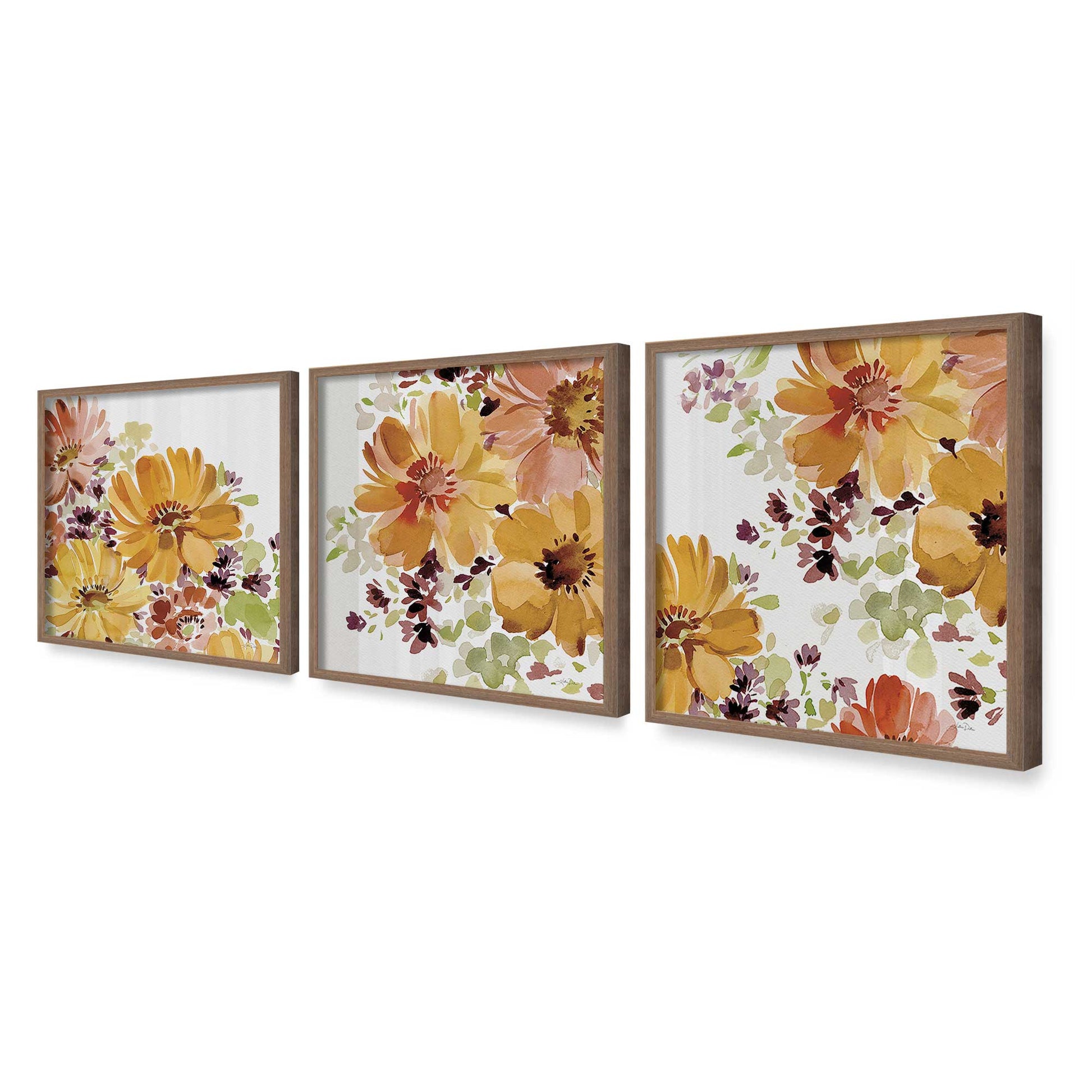 [Color:Walnut], Picture of art in a Walnut frame at an angle