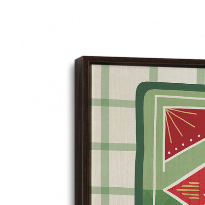 [Color:Espresso], Picture of art in an espresso frame at an angle