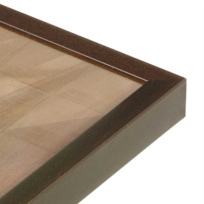 [Color:Espresso], Picture of art in a Espresso frame at an angle