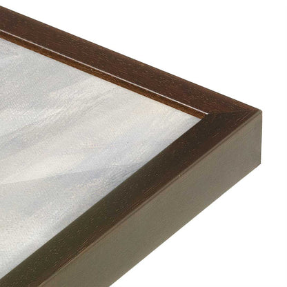 [Color:Espresso], Picture of art in a Espresso frame at an angle