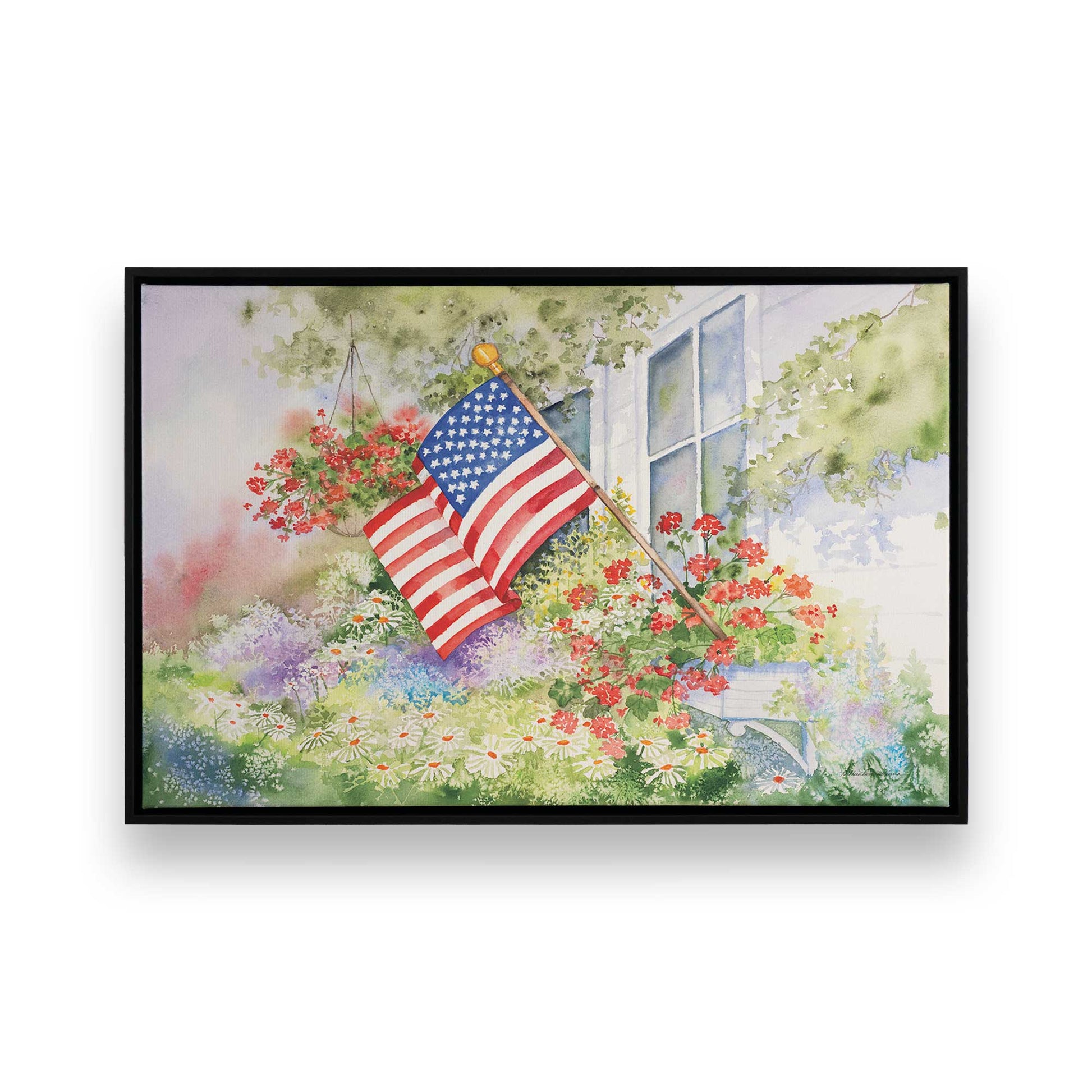 [Color:Satin Black], Picture of art in a Satin Black frame