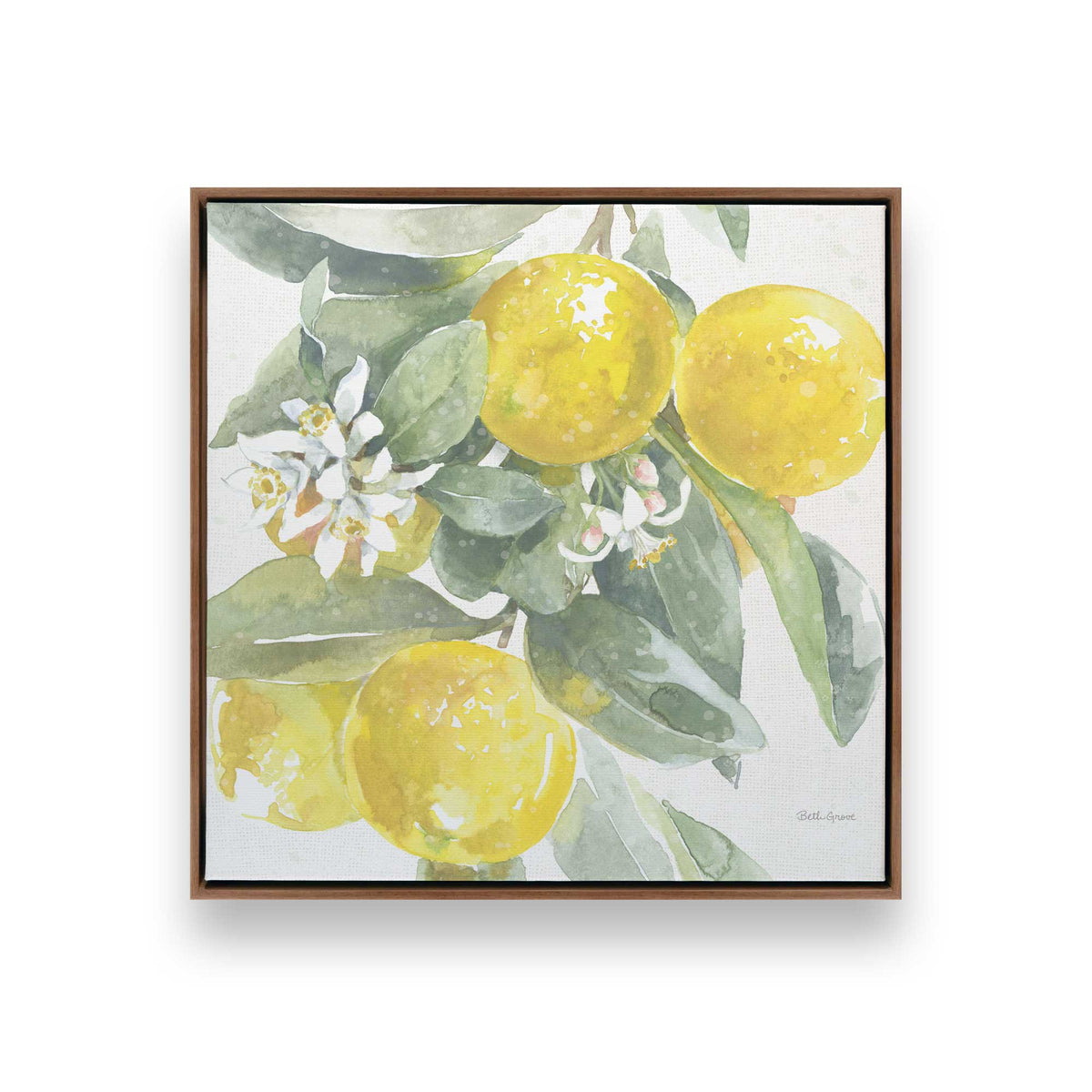 [Color:Walnut], Picture of art in a Walnut frame
