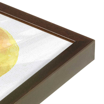 [Color:Espresso], Picture of art in a Espresso frame at an angle