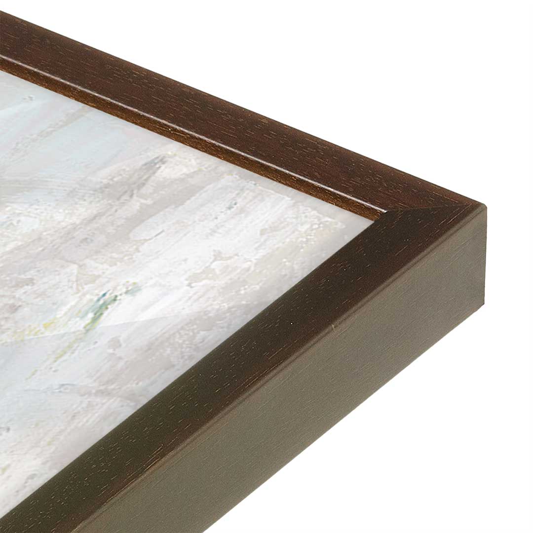 [Color:Espresso], Picture of art in a Espresso frame at an angle
