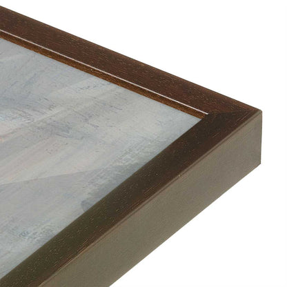 [Color:Espresso], Picture of art in a Espresso frame at an angle