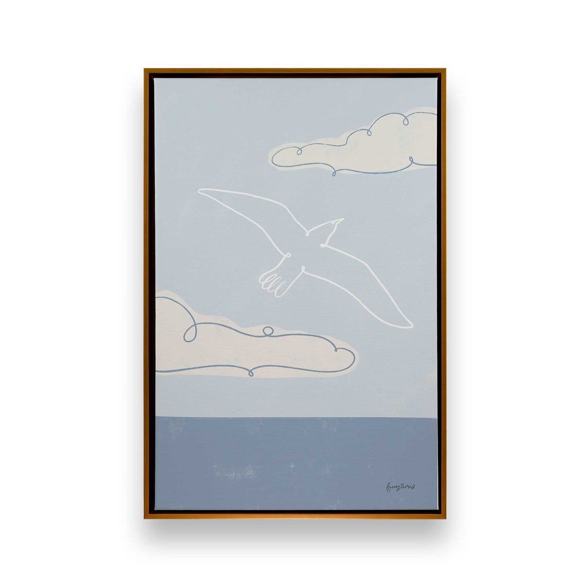 Chill Seagulls Set of 4 Canvas Prints