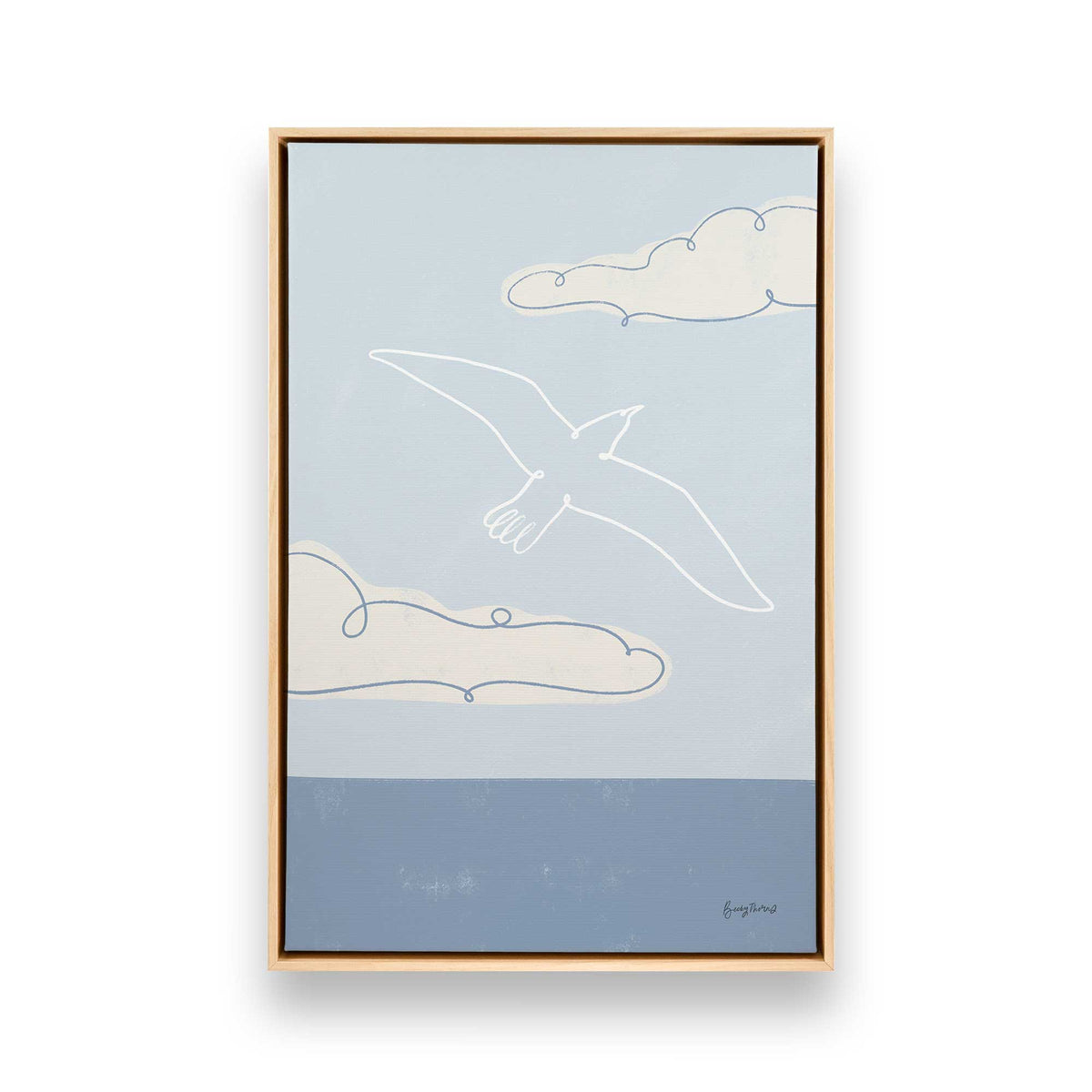 Chill Seagulls Set of 4 Canvas Prints