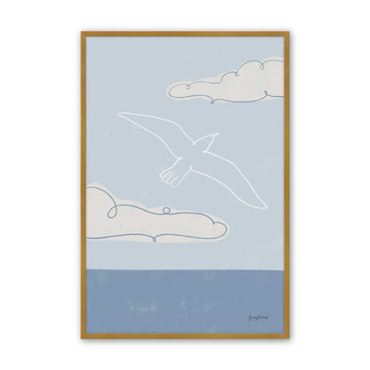 Chill Seagulls Set of 4 Art Prints