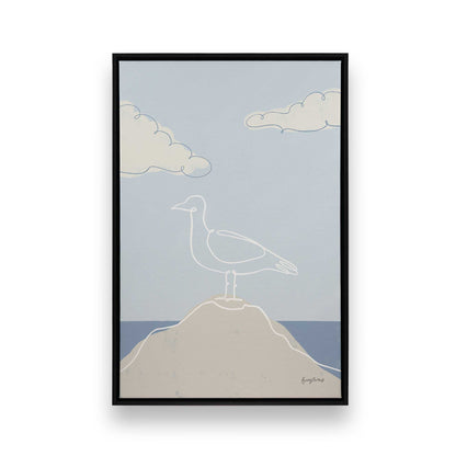 Chill Seagulls Set of 4 Canvas Prints