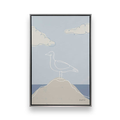 Chill Seagulls Set of 4 Canvas Prints