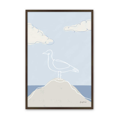 [Color:Brown], Picture of art in a Brown frame