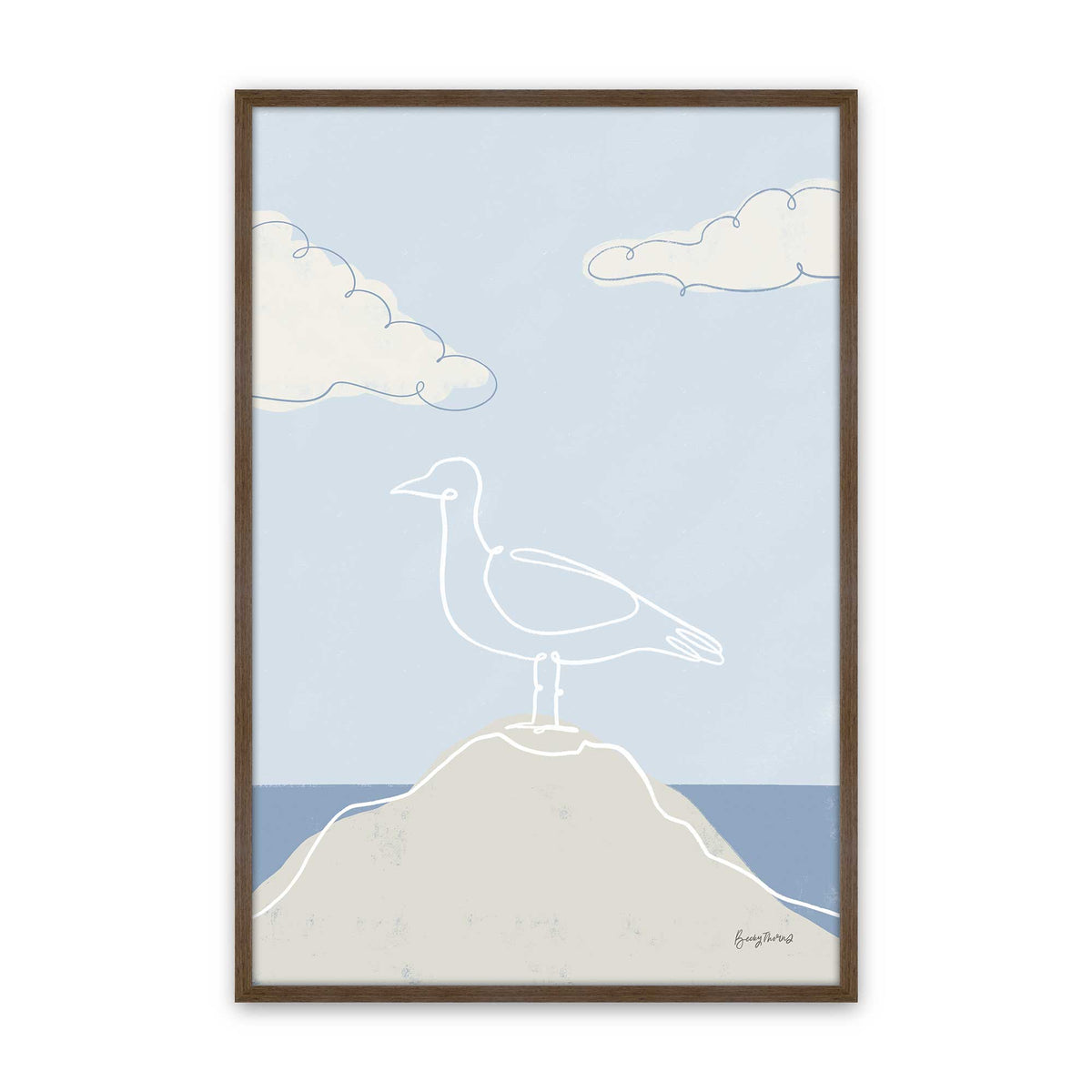 Chill Seagulls Set of 4 Art Prints
