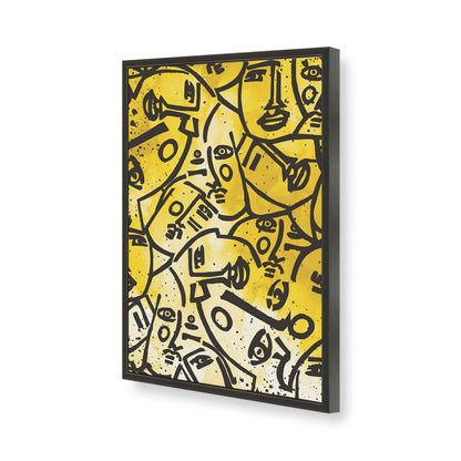 [Color:Satin Black], Picture of art in a Satin Black frame of the corner