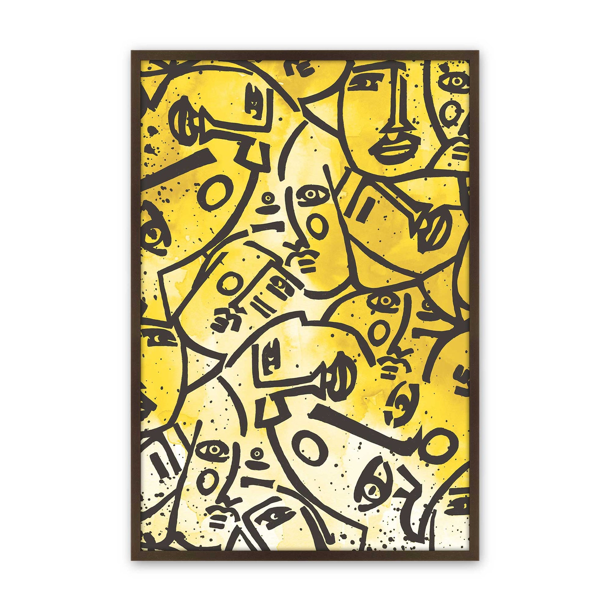 [Color:Brown], Picture of art in a Brown frame