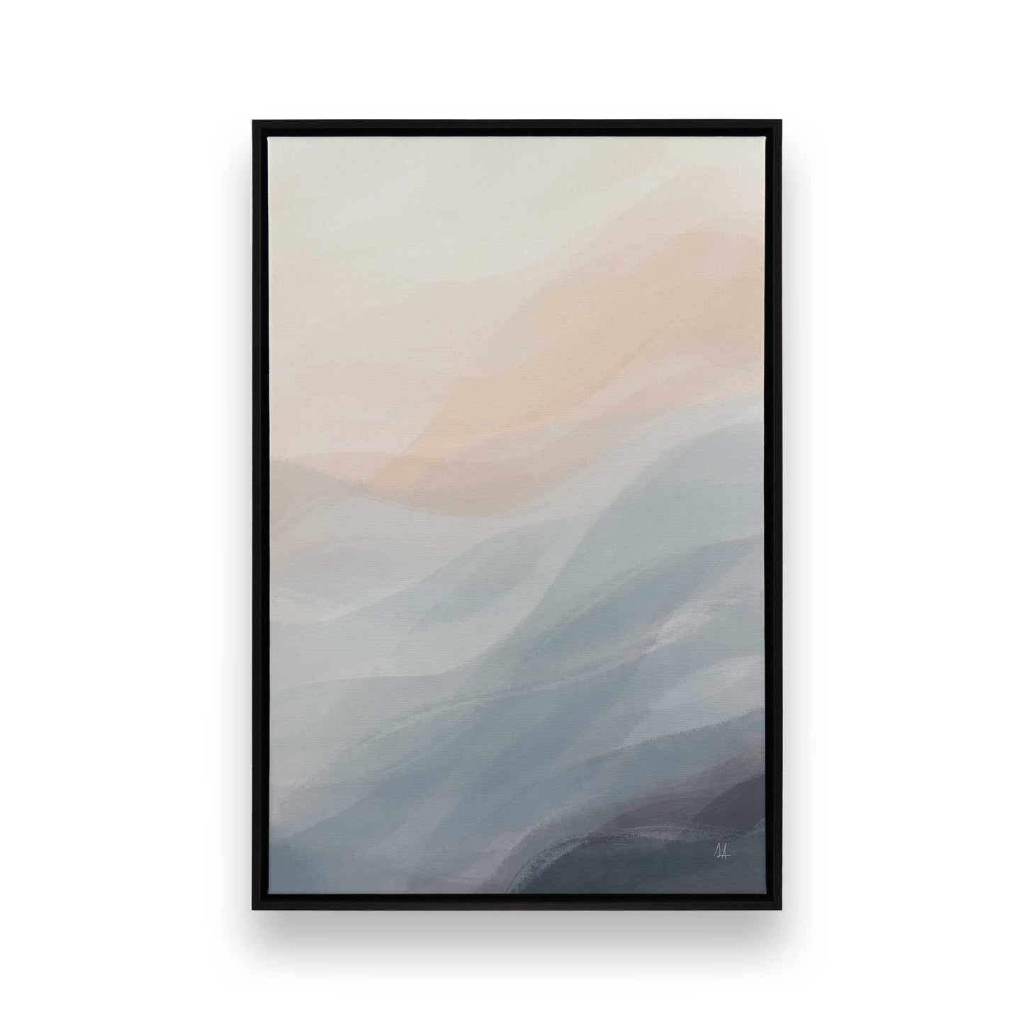 [Color:Satin Black], Picture of art in a Satin Black frame