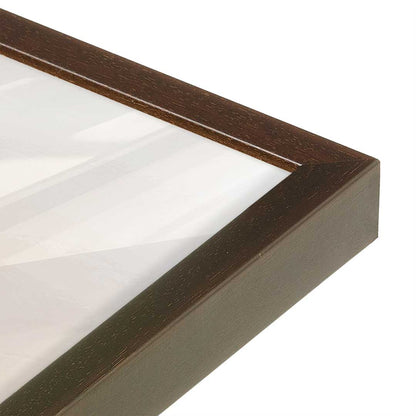 [Color:Brown], Picture of art in a Brown frame at an angle