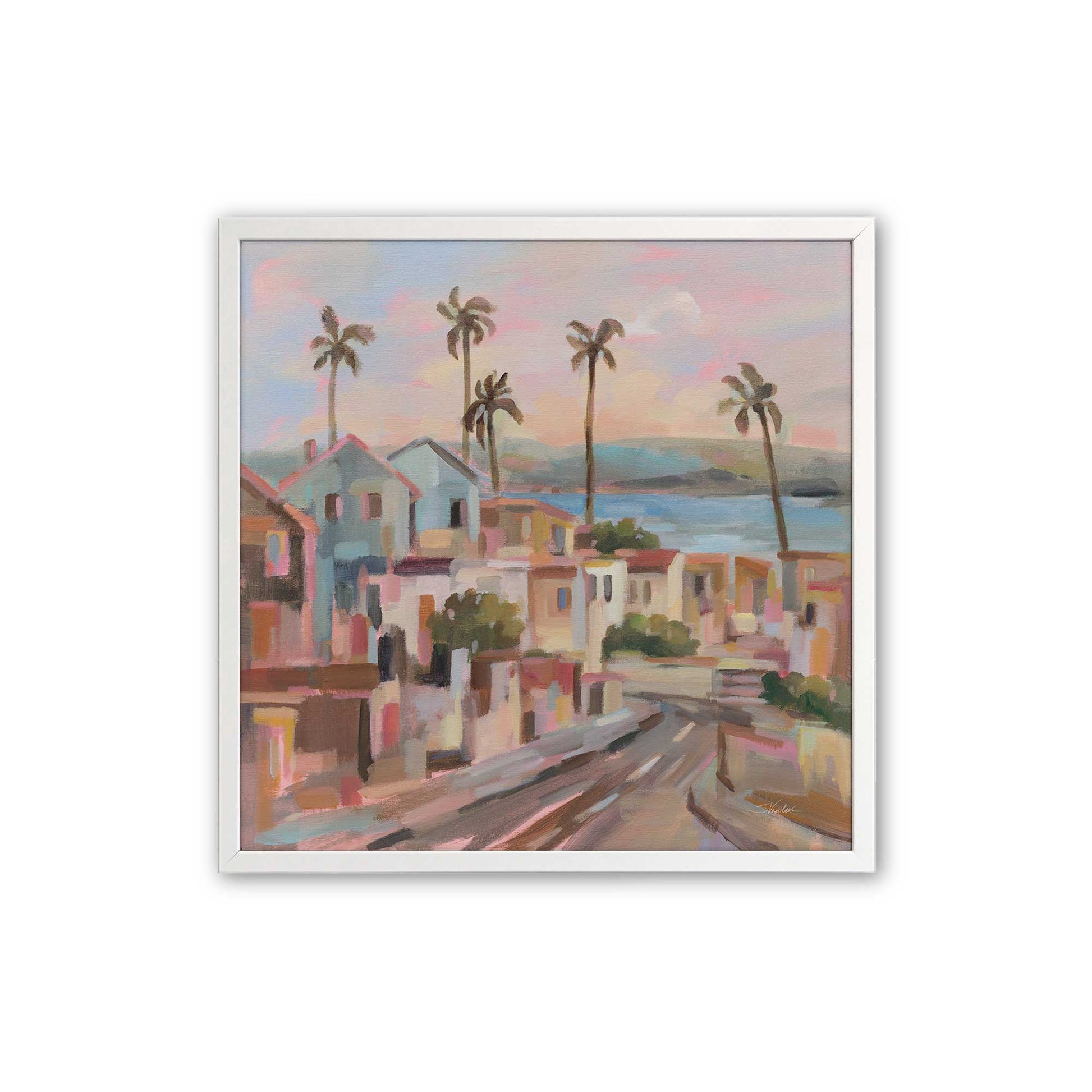 [Color:Opaque White], Picture of art in a Opaque White frame