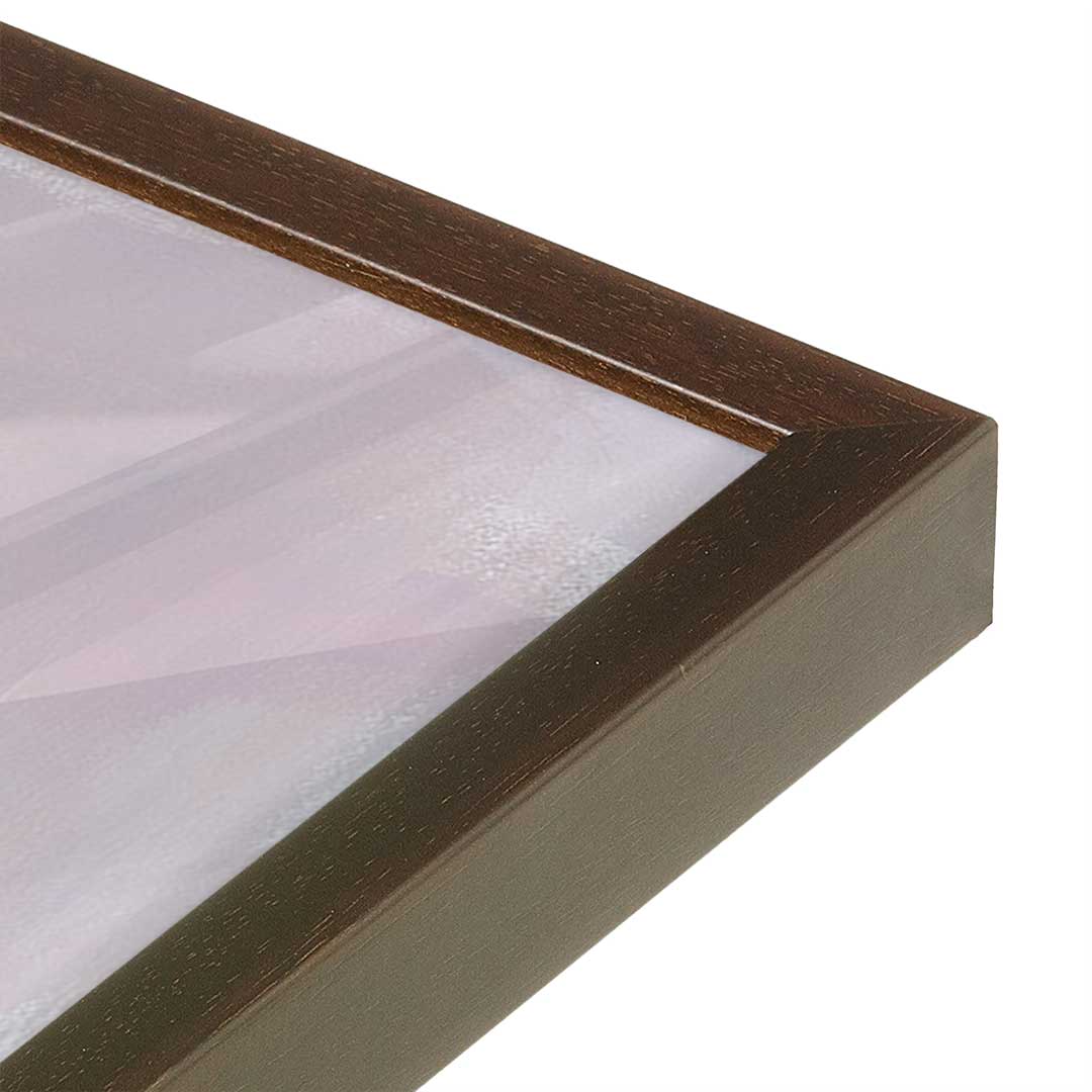 [Color:Espresso], Picture of art in a Espresso frame at an angle