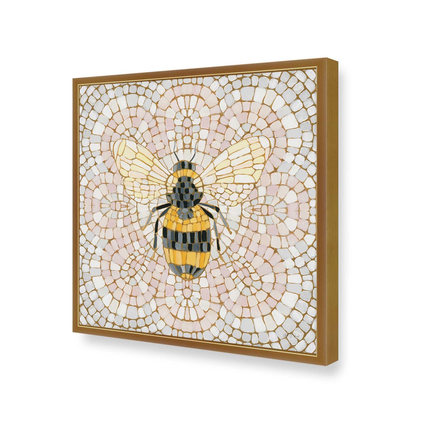 [Color:Polished Gold], Picture of art in a Polished Gold frame of the corner